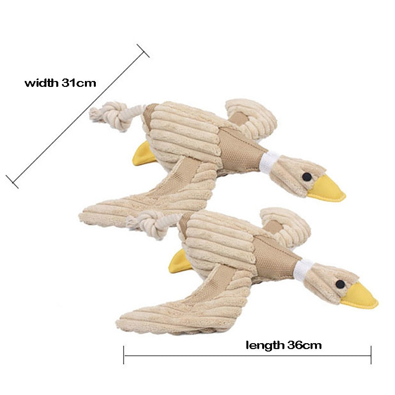 Squeaky Pet Chew Toy Creative Duck Shape Anti-Bite Plush Pet Toy Pet Play Funny Toy For Dogs Cats Stuffed Pet Cat Dog Favors