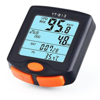 BOGEER YT-813 Bicycle Computer Wireless Speed Meter Digital Multifunction Speedometer Waterproof Sports Sensors Bike Computer