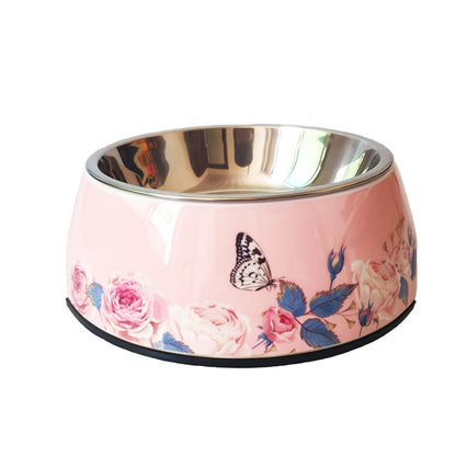 Hot selling removable Melamine and stainless steel pet bowl dog&amp;cat bowls миски для собак миска для кошки