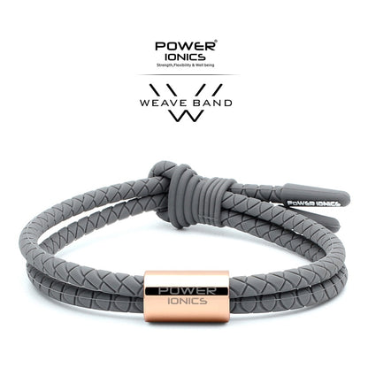 Power Ionics WEAVE BAND Unisex Waterproof Ions and Germanium Sports Fashion Bracelet Free Lettering Gifts