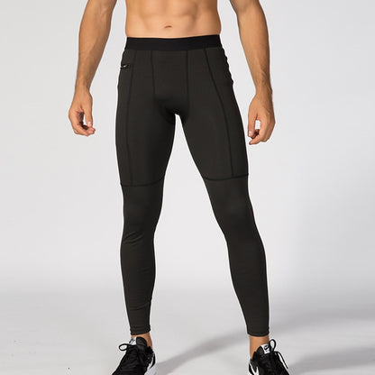 Men&#39;s Fitness Pants Zipper Pockets Sports Running Training Tight Pants Jogging Pants Men Joggers Sweatpants 1070