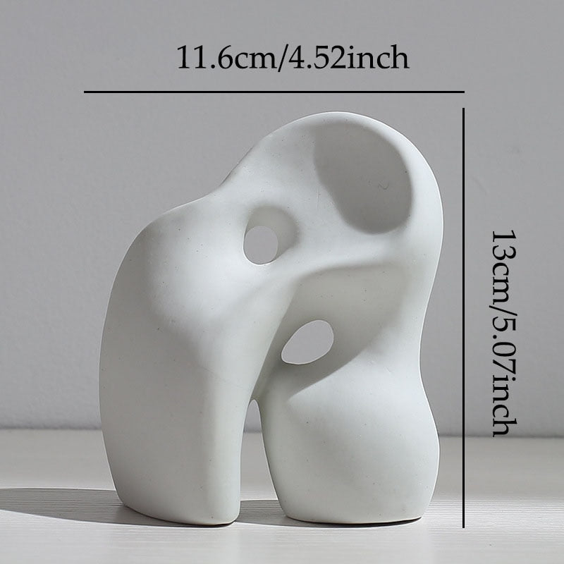 Nordic Ceramic Vase Figurines Interior Modern Plant Pot desktop Planter Living Room decor vases home Decoraiton Accessories