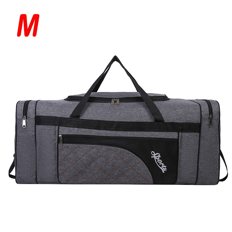 Unisex Large Capacity Portable Travel Bags Foldable Luggage Bag Waterproof Oxford Handbag Outdoor Leisure Shoulder Bags  XA270F