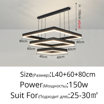 Modern Simplicity Led Ceiling Chandelier for Living Room Bedroom Indoor Lighting Pendant Light  Celing Lamp Fixtures Home Decor