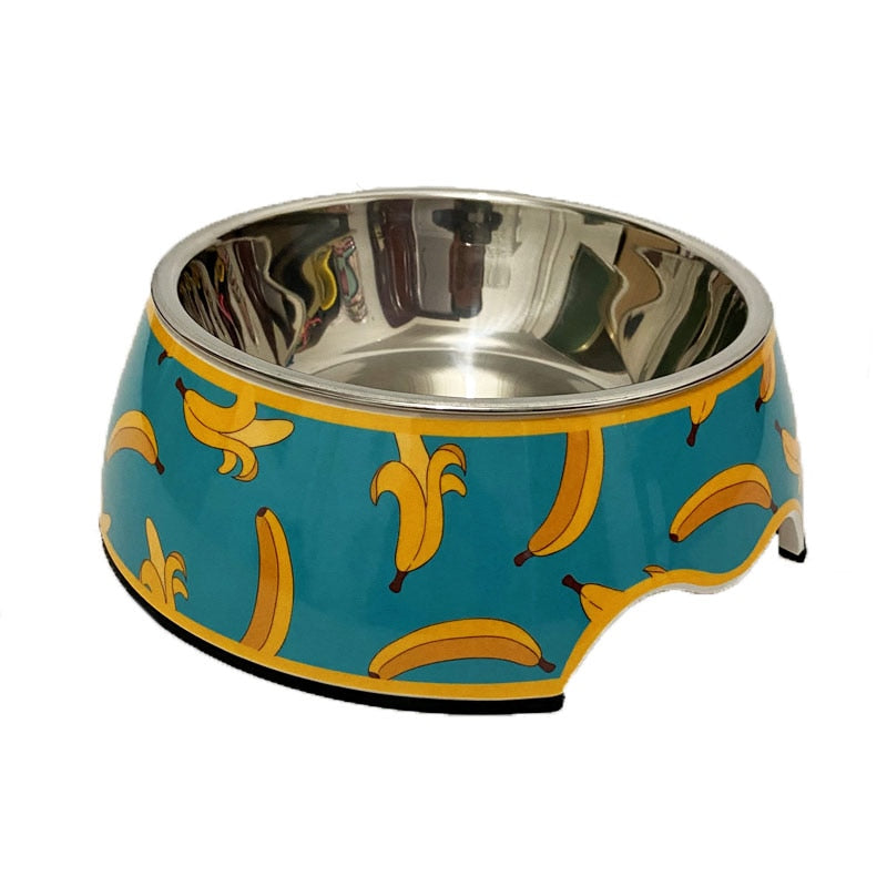 Hot selling removable Melamine and stainless steel pet bowl dog&amp;cat bowls миски для собак миска для кошки