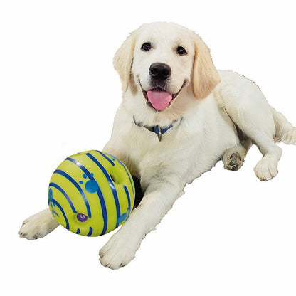 15cm Wobble Wag Giggle Ball Interactive Dog Toy Pet Puppy Chew Toys Funny Sounds  Dog Play Ball Training Sport Pet Toys