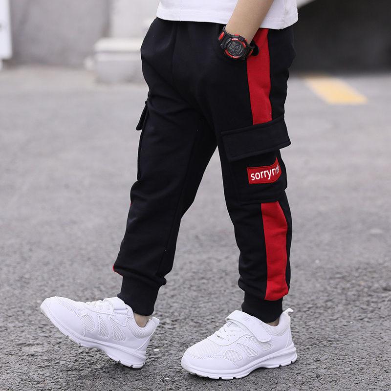 children pants Boy Sports Pants Big Boy Pants Spring Teenage Spring Toddler Casual Kids Trousers For Boys Clothes Age 3-12 Year