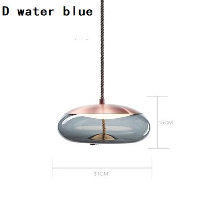 Modern BROKIS Knot Glass LED Pendant Lights Dine Rope Ceiling Chandelier Hanging Lamp Designer Cafe Bar Light Fixtures Drop Ship