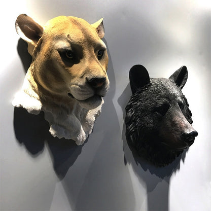 Animal Head Wall Decoration Statues Room  Bedroom Home Wall Decor Scandinavian Style  Decoration Jamaica Interior Decoration