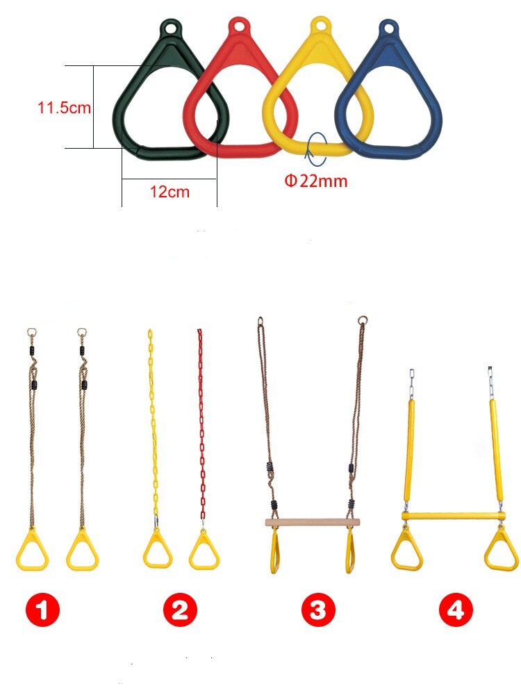 Kids Swings Rings Outdoor Playground Games Pull Ring Gym Rings For Kids Boy Girl Arm Training Pull Up Ring Sports Indoor Swing