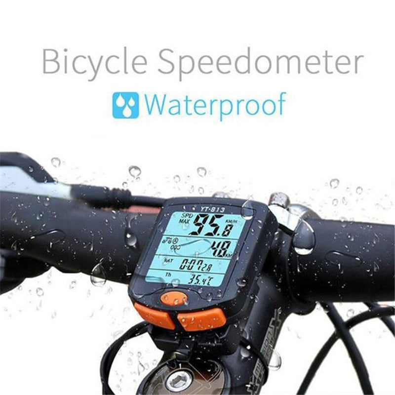 BOGEER YT-813 Bicycle Computer Wireless Speed Meter Digital Multifunction Speedometer Waterproof Sports Sensors Bike Computer