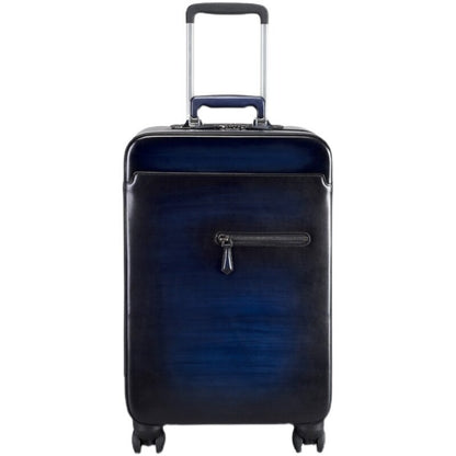 Italian Cowhide Leather Trolley Case Luxury Business Luggage 22&quot; Genuine Leather Universal Wheel Password Boarding Soft Suitcase