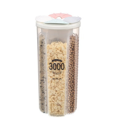 Sealed Storage Box Crisper Grains Food Storage Tank Household Kitchen Food Containers for Dry Cereals Measure Cups Kitchen Tool