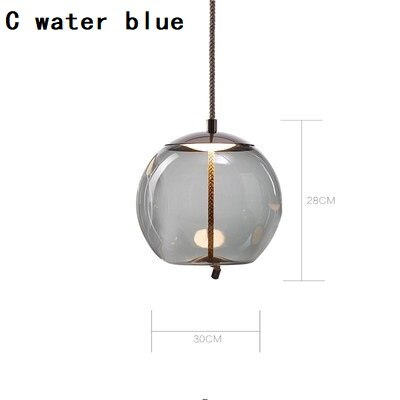 Modern BROKIS Knot Glass LED Pendant Lights Dine Rope Ceiling Chandelier Hanging Lamp Designer Cafe Bar Light Fixtures Drop Ship