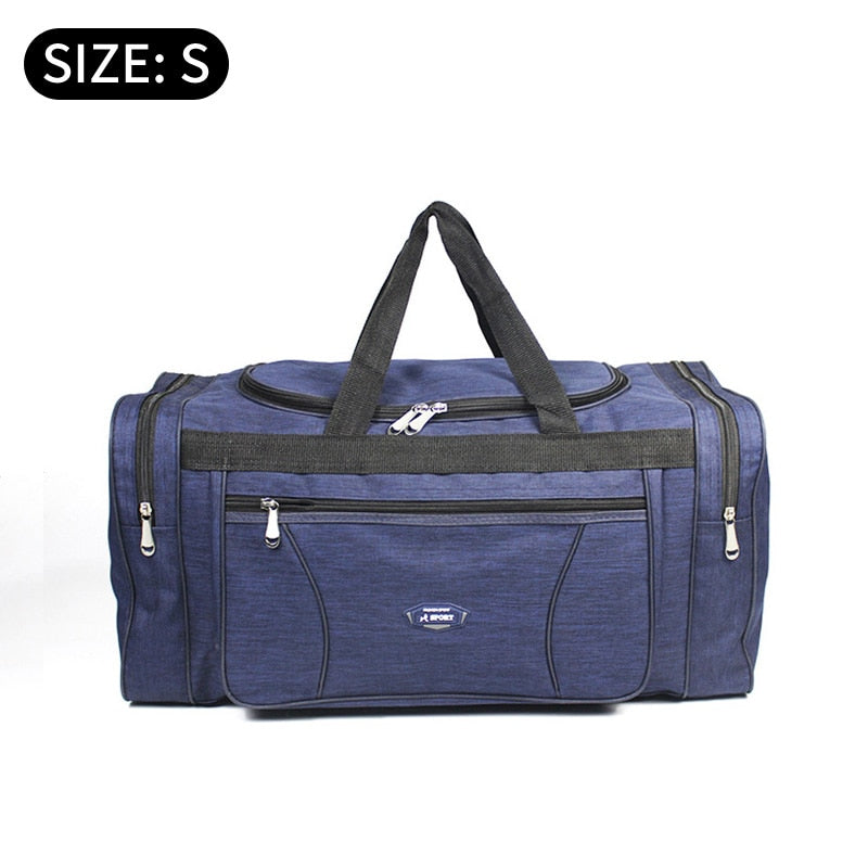 Large travel bags 70cm sport Duffle Bags Female Overnight Carry on Luggage bags men Waterproof Oxford Weekend bags sac de Sport