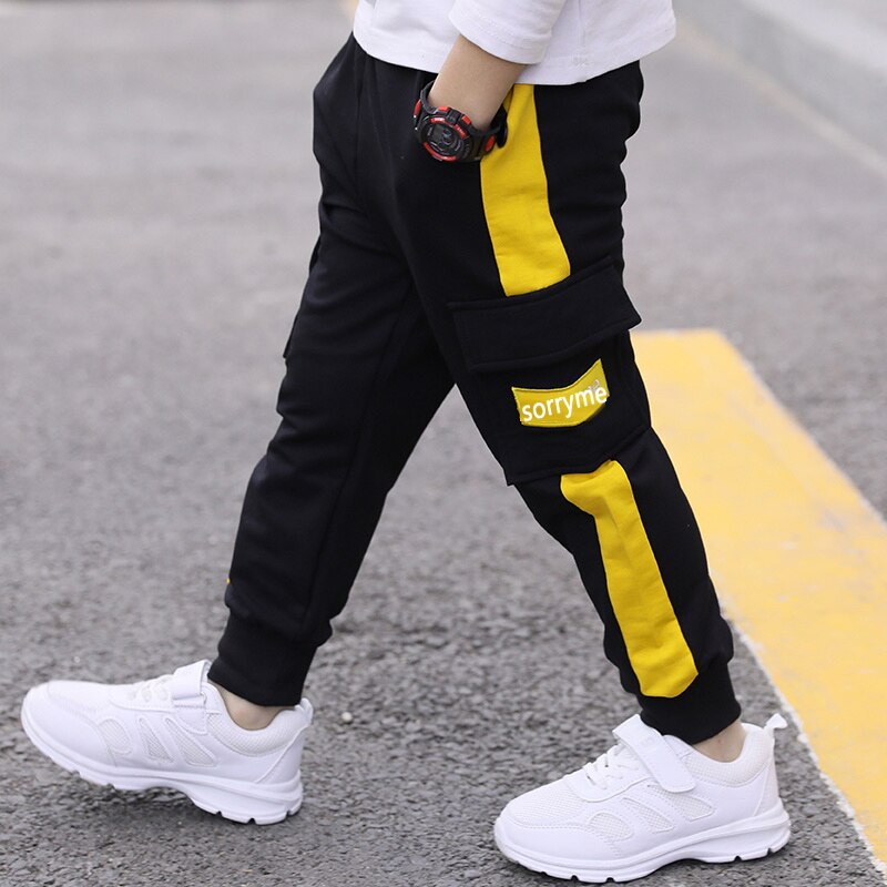 children pants Boy Sports Pants Big Boy Pants Spring Teenage Spring Toddler Casual Kids Trousers For Boys Clothes Age 3-12 Year