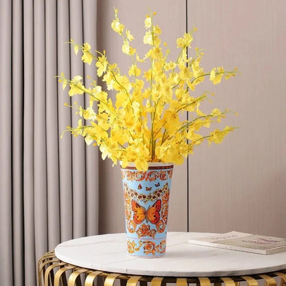 Luxury Europe Ceramic Vase Home Decor Creative Design Porcelain Decorative Flower Vase For Wedding Decoration