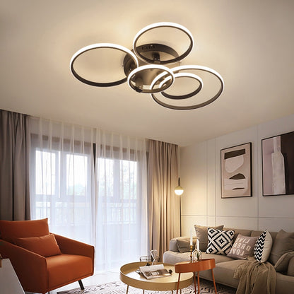 NEO Gleam Modern led ceiling lights lamp New RC Dimmable APP Circle rings designer for living room bedroom ceiling lamp fixtures