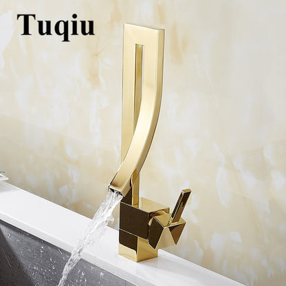 Brass Basin Faucet Luxury Faucet Sink Mixer Tap Deck Mounted Faucet Hot And Cold Black/Gold/Chrome/Nickel Mixer Tap