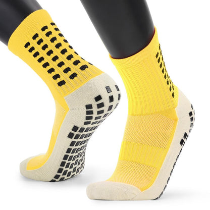 New Men&#39;s Sports Socks Thick Towel Down Men&#39;s Mid-tube Levy Non-slip Soccer Socks Basketball Socks Sports Stockings