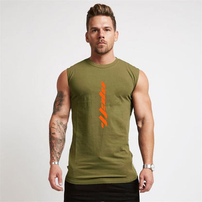 Summer Gym Tank Top Men Workout Sleeveless Shirt Bodybuilding Clothing Fitness Mens Sportswear Muscle Vests Men Tanktops