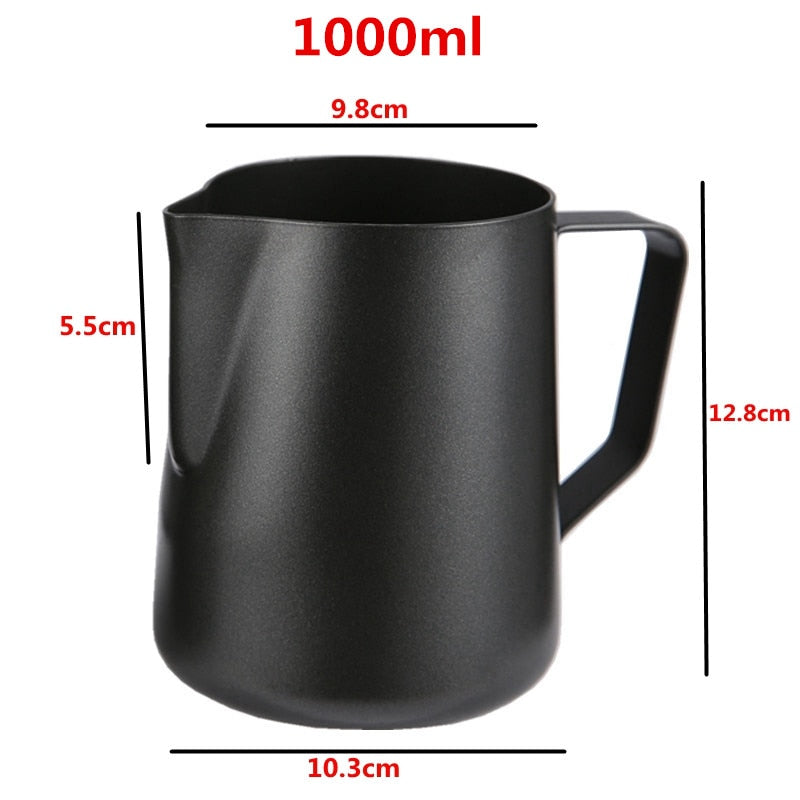 ROKENE Non-Stick Stainless Steel Pitcher Milk frothing jug Espresso Coffee Pitcher Barista Craft Coffee Latte Milk Jug Pitcher