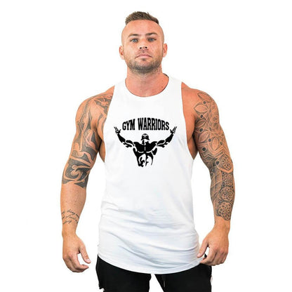 Brand Gym Clothing Mens Bodybuilding Hooded Tank Top Cotton Sleeveless Vest Fitness Sweatshirt Workout Sportswear Tops Male