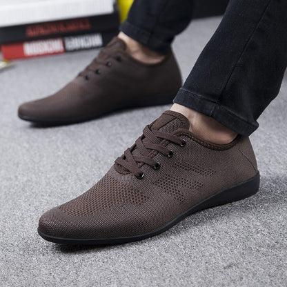 Men Shoes Breathable Men Casual Shoes Sneakers Low Lace-up Mesh Male Shoes Comfortable Flat Shoes For Men Zapatillas Hombre