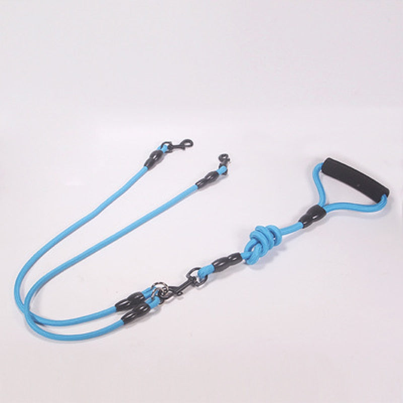 Pet Dog Leash Nylon Rope Double Dual Two Heads Dogs Leash 2 Way Coupler Walk Two and More Dogs Collars Harness Leads Dog Leashes