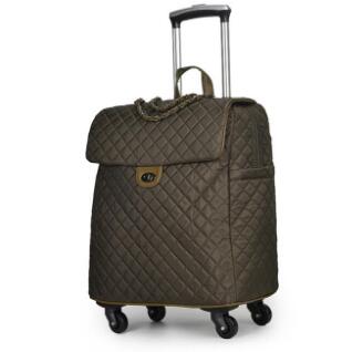 Brand Women carry on Luggage bag Cabin travel Trolley Bags on wheels rolling luggage bag for women Trolley Suitcase wheeled Bag