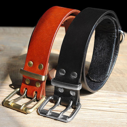 Luxury Best Genuine Leather Pet Dog Collars For Pit bull German Shepherd Labrador with Durable D ring &amp; Buckle S/M/L/XL Black