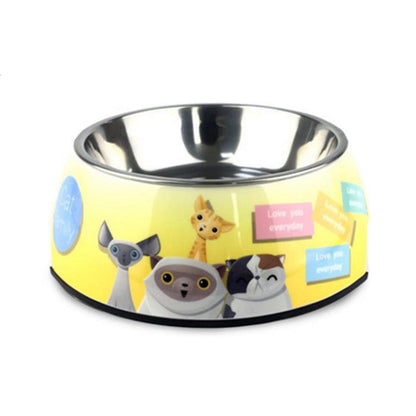 Hot selling removable Melamine and stainless steel pet bowl dog&amp;cat bowls миски для собак миска для кошки