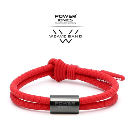 Power Ionics WEAVE BAND Unisex Waterproof Ions and Germanium Sports Fashion Bracelet Free Lettering Gifts