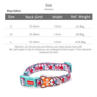 Dog Collars Fashion Designer Print Non-Escape Nylon Dog Harness Breakaway Quick Release Pet Harness Vest Walking Lead Adjustable