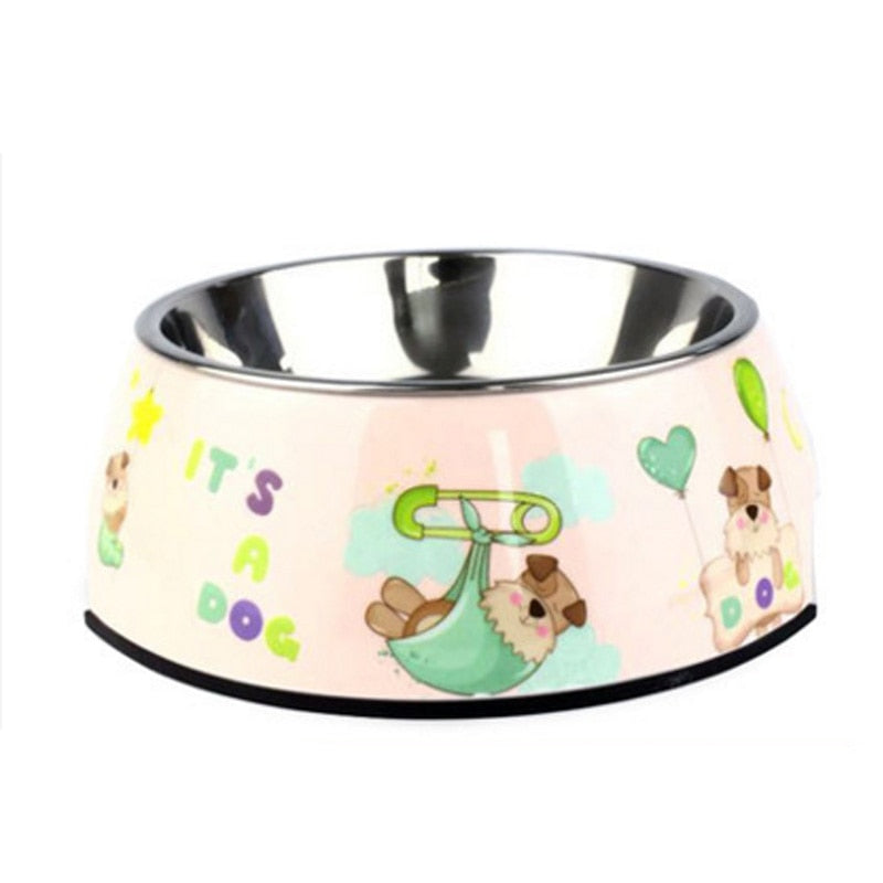 Hot selling removable Melamine and stainless steel pet bowl dog&amp;cat bowls миски для собак миска для кошки