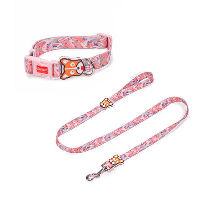 Dog Collars Fashion Designer Print Non-Escape Nylon Dog Harness Breakaway Quick Release Pet Harness Vest Walking Lead Adjustable