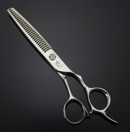 Fenice Professional Japan 440c 6.5 inch pet dog grooming thinning scissors toothed blade shears thinning rate about 35%