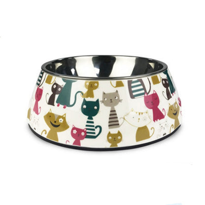 Hot selling removable Melamine and stainless steel pet bowl dog&amp;cat bowls миски для собак миска для кошки