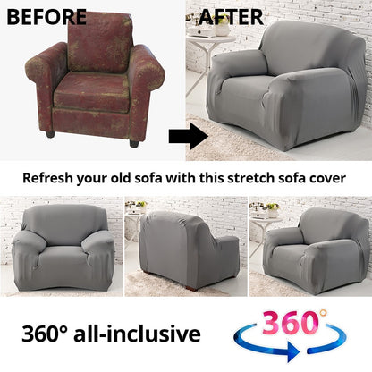 Stretch Cover for Armchair Sofa Couch Living Room 1 Seat Sofa Slipcover Single Seater Furniture Couch Armchair Cover Elastic