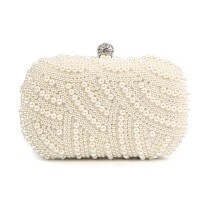 Pearl Clutch Bags Women Purse Ladies white Hand Bags Evening Bags for Party Wedding black Shoulder Bag Bolsa Feminina