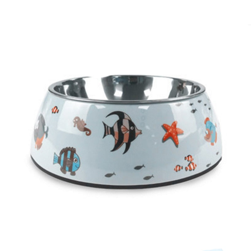 Hot selling removable Melamine and stainless steel pet bowl dog&amp;cat bowls миски для собак миска для кошки