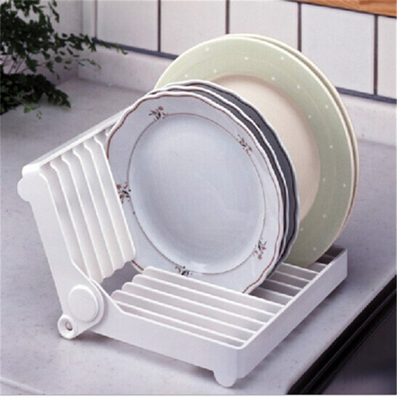 Creative Dish Plate Drain Rack Kitchen Tableware Drying Storage Tray Holder Multifunctional Cup Dish Storage Rack Home Appliance