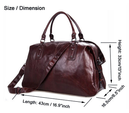 Luxury Genuine Leather Travel Bags Men Luggage bag large Leather duffel bag Men Weekend bag Overnight Tote Handbag sac de voyage