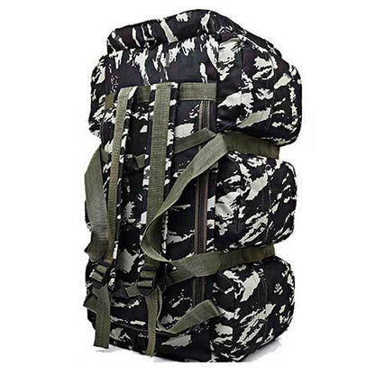 90L Large Capacity Men&#39;s Travel Bags Canvas Military Tactical Backpack Waterproof Hiking Climbing Camping Rucksack Bags XA216K