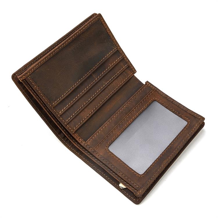 Luufan Leather Money Clip Wallet 100% Genuine Leather Men Bifold Wallets For Credit ID Card Cash Clip Purse Portable New Fashion