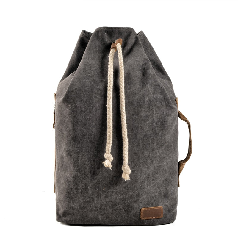 American Canvas Backpack Shoulder Bag yuan tong bao Vintage Bags Sports Gym Bag Travel Backpack Bucket Bag Men