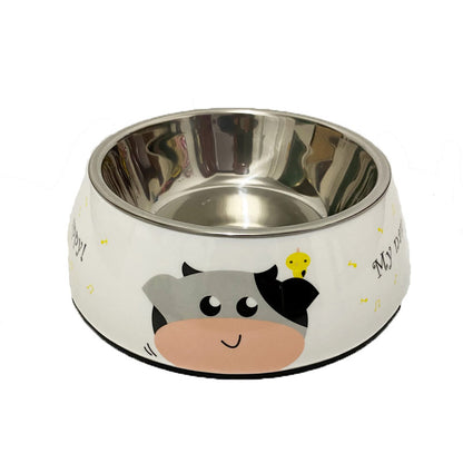 Hot selling removable Melamine and stainless steel pet bowl dog&amp;cat bowls миски для собак миска для кошки