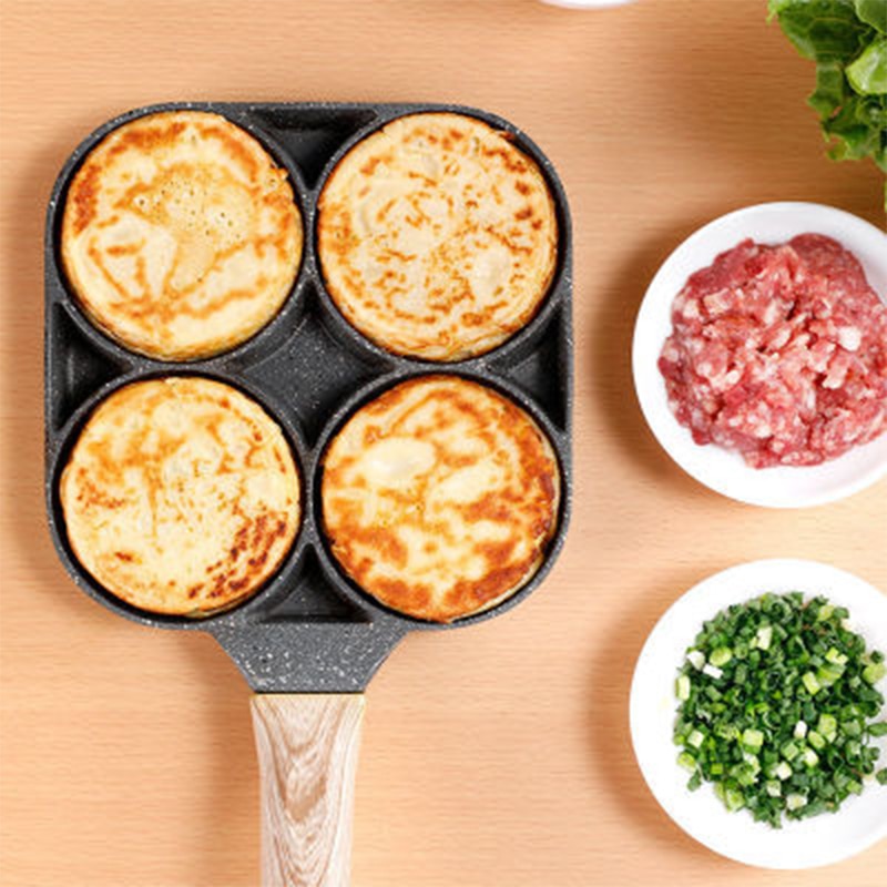 New Kitchen Non-Stick Pan Fried Egg Ham Burger Meat Pancake Pan Bakelite Anti-Scald Handle Frying Pan Kitchen Cooking Utensils