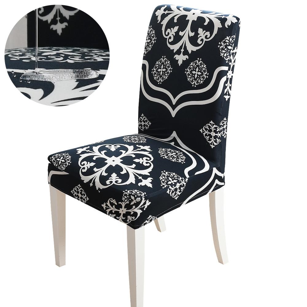 YanYangTian Plaid Chair Cover Dining Room Banqueting  Stretched Covers for Chairs Kitchen  Spandex Elastic Chair Cover