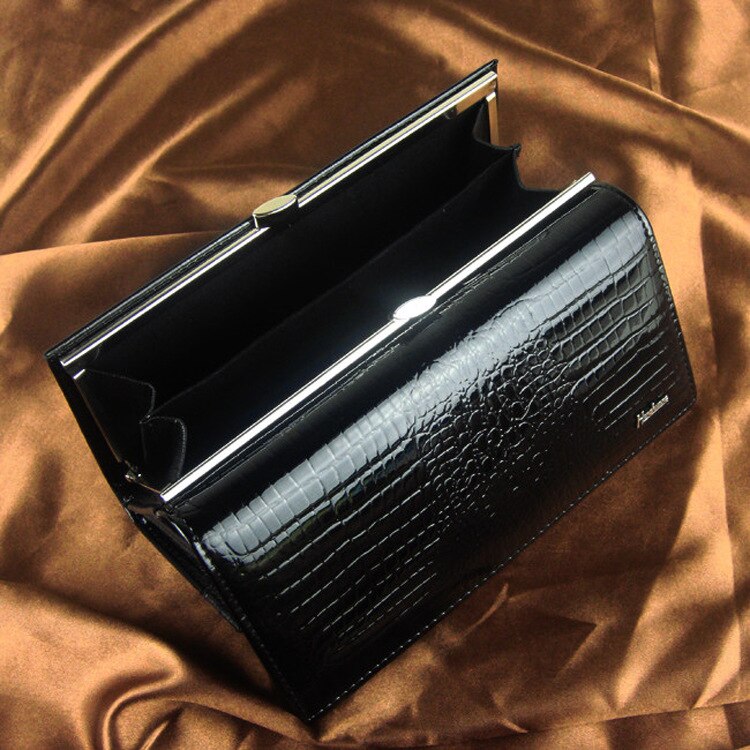 Long Women Genuine Leather Wallet Cow Leather Female Purse Luxury Brand Women&#39;s Leather Wallets Alligator Pattern Ladies Purses